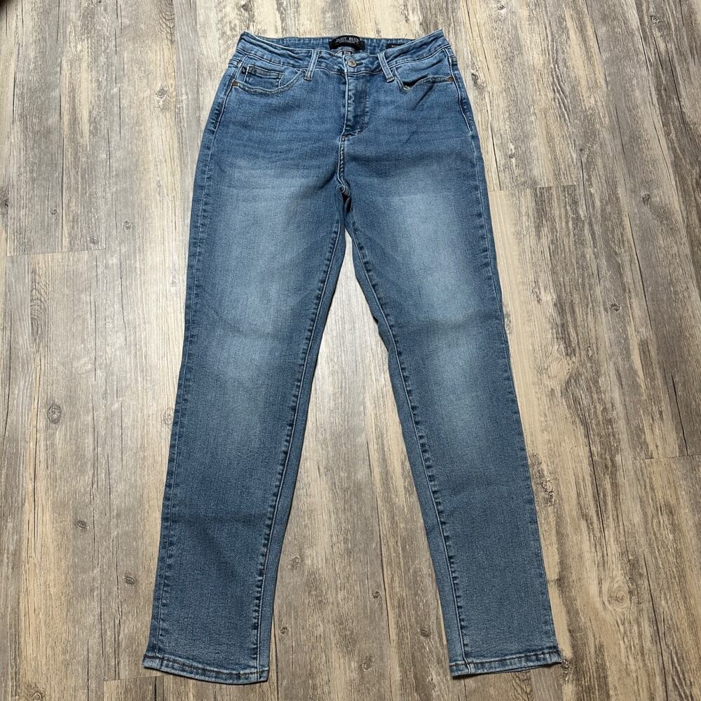 Judy Blue Boyfriend Fit Jeans Womens 7/28 Blue High Rise Stretch JB88337